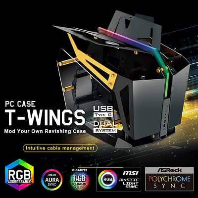 FSP announces the new T-WINGS 2-in-1 high-end PC chassis